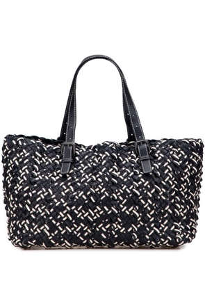 Bottega Veneta Pre-Owned 2012-2025 Large Leather Intrecciato Lido tote bag - Black