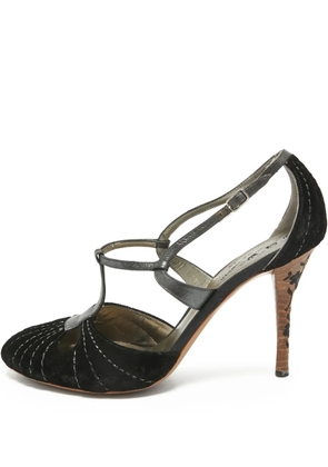 Bottega Veneta Pre-Owned 100mm velvet pumps - Black