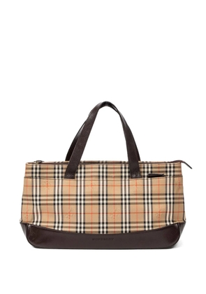 Burberry Pre-Owned check-pattern handbag - Neutrals