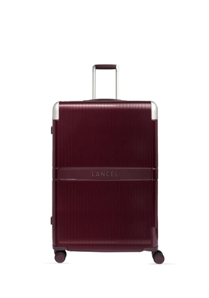Lancel Empreint ribbed hard suitcase - Red