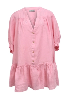 SANDRO buttoned mini dress - Pink