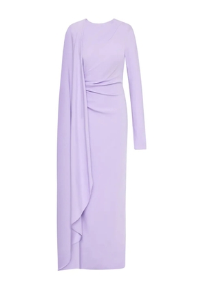 Rachel Gilbert asymmetrical-sleeve evening dress - Purple