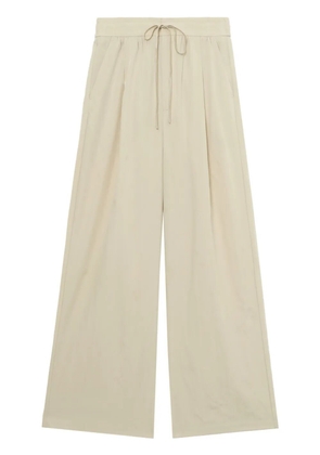 b+ab pleat-detail wide-leg trousers - Neutrals