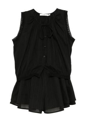 b+ab sleeveless top and skirt set - Black