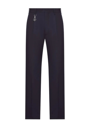 Prada charm-detail trousers - Blue
