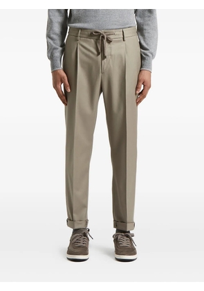 Peserico pleated drawstring trousers - Brown