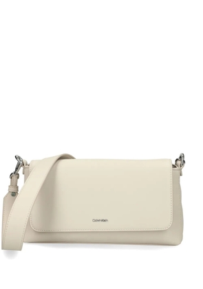 Calvin Klein Logo Convertible cross body bag - PEG SAND PEBBLE