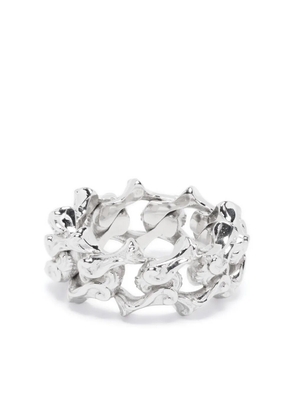 Emanuele Bicocchi Arabesque chain-link ring - Silver