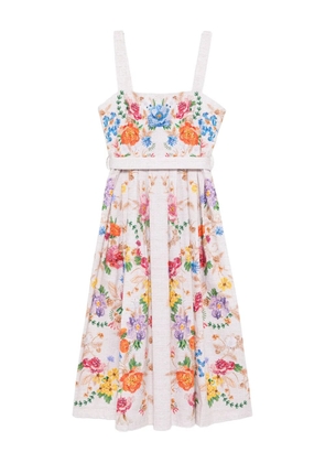 Mary Katrantzou floral-print dress - Neutrals