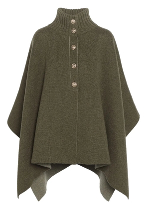 Barrie cashmere cape - Green