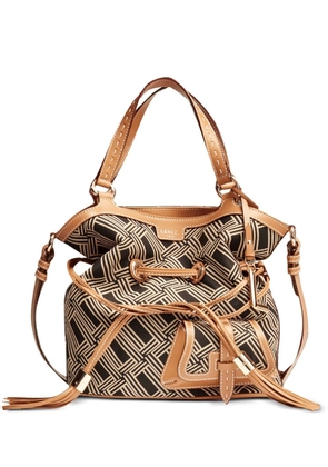 Lancel Premier Flirt geometric-pattern bucket bag - Neutrals