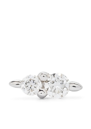 Maria Black 14kt white gold Hazy Gleam Piercing diamond single earring - Silver