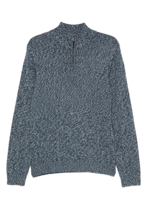 BOMPARD Marl zip-fastening sweater - Blue