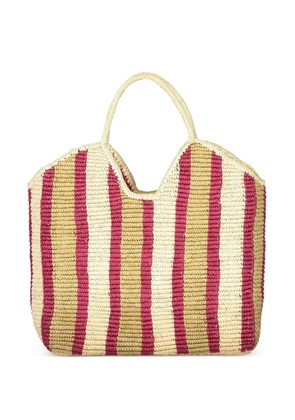 AMOR Y MEZCAL striped tote bag - Neutrals