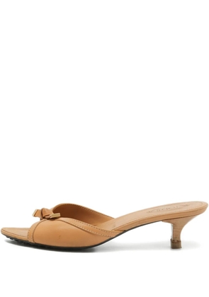Tod's Vintage 60mm knot-detail sandals - Neutrals