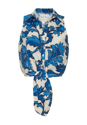 Cara Cara Highland tied top - White