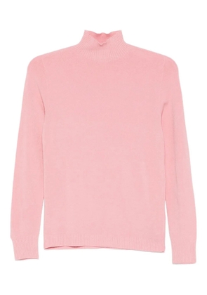 ERMANNO FIRENZE ruffled high-neck knitwear - Pink