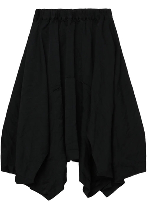 Comme Des Garçons Comme Des Garçons asymmetric high-rise midi skirt - Black