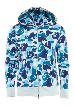A BATHING APE® ABC camouflage full-zip hoodie - Blue