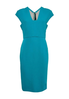 Etro Pre-Owned crepe-texture midi dress - Blue