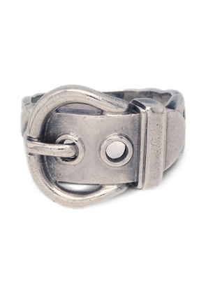 Hermès Pre-Owned 1990-2000s buckle-design chain ring - Silver