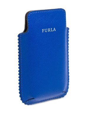 Furla scallop-trim phone case - Blue