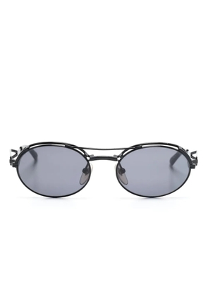 Jean Paul Gaultier Pre-Owned oval-frame sunglasses - Black