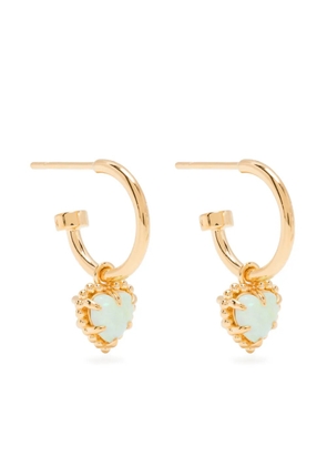 Stolen Girlfriends Club Dahlia's Heart anchor earrings - Gold
