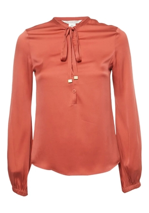 Diane Von Furstenberg Vintage silk blouse top - Orange