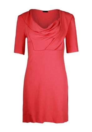 Rm By Roland Mouret cowl-neck short-sleeve mini dress - Red