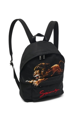 Givenchy Pre-Owned lion-print backpack - Black