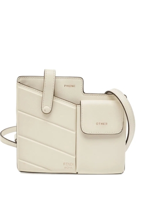 Fendi Pre-Owned mini Century leather crossbody bag - White