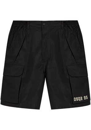DSQUARED2 logo-print cargo shorts - Black