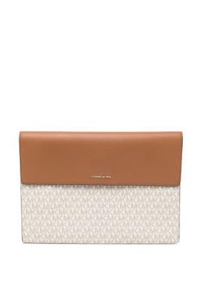 Michael Kors jet set signature logo laptop case - Neutrals
