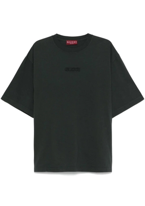 Gucci logo-lettering cotton T-shirt - Grey