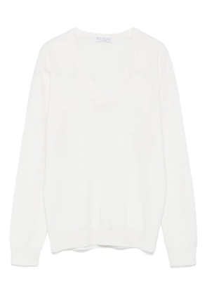 Brunello Cucinelli v-neck sweater - Neutrals