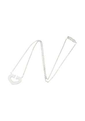 Cartier 2010s 18K white gold C-heart charm necklace - Silver