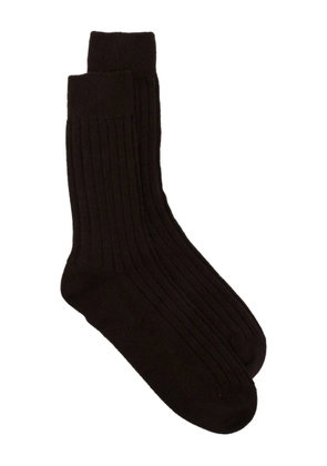TOM FORD rib socks - Brown