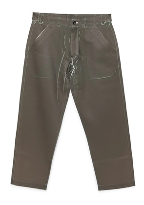 Comme Des Garçons Shirt graphic-print trousers - Green