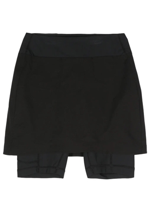 Post Archive Faction layered-design skirt - Black