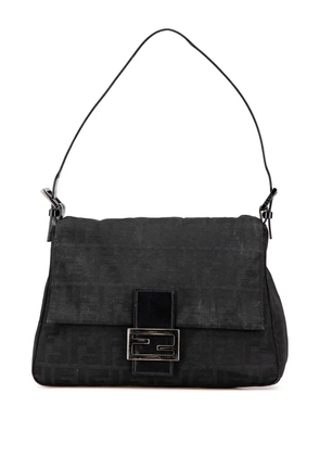 Fendi Pre-Owned 2000-2010 Zucca Canvas Mamma Forever shoulder bag - Black