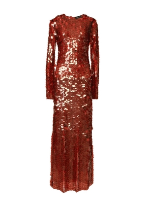 Fabiana Filippi sequinned maxi dress - Red
