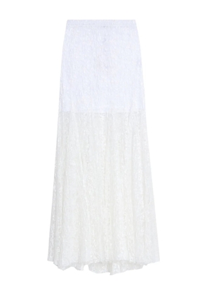 Amir Slama x Astrid lace maxi skirt - White