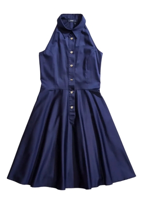 Fay button-fastening midi dress - Blue