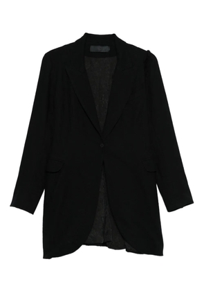 Marc Le Bihan single-breasted fitted jacket - Black
