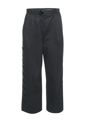Dolce & Gabbana Pre-Owned 2024 pleated button straight-leg trousers - Black