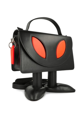 Walter Van Beirendonck Alien leather tote bag - Black