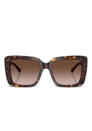 Jimmy Choo Eyewear tortoiseshell oversized sunglasses - Brown