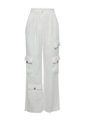 Elisabetta Franchi high-waist cargo pants - White