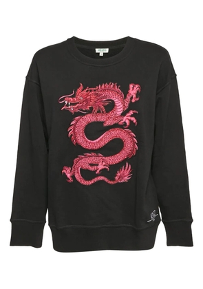 Kenzo Pre-Owned dragon-appliqué sweatshirt - Black
